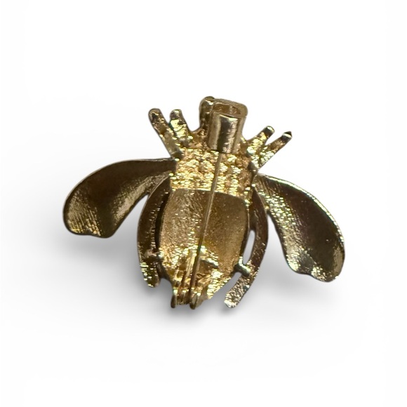Vintage Red and Gold Bee Brooch - Picture 2 of 2